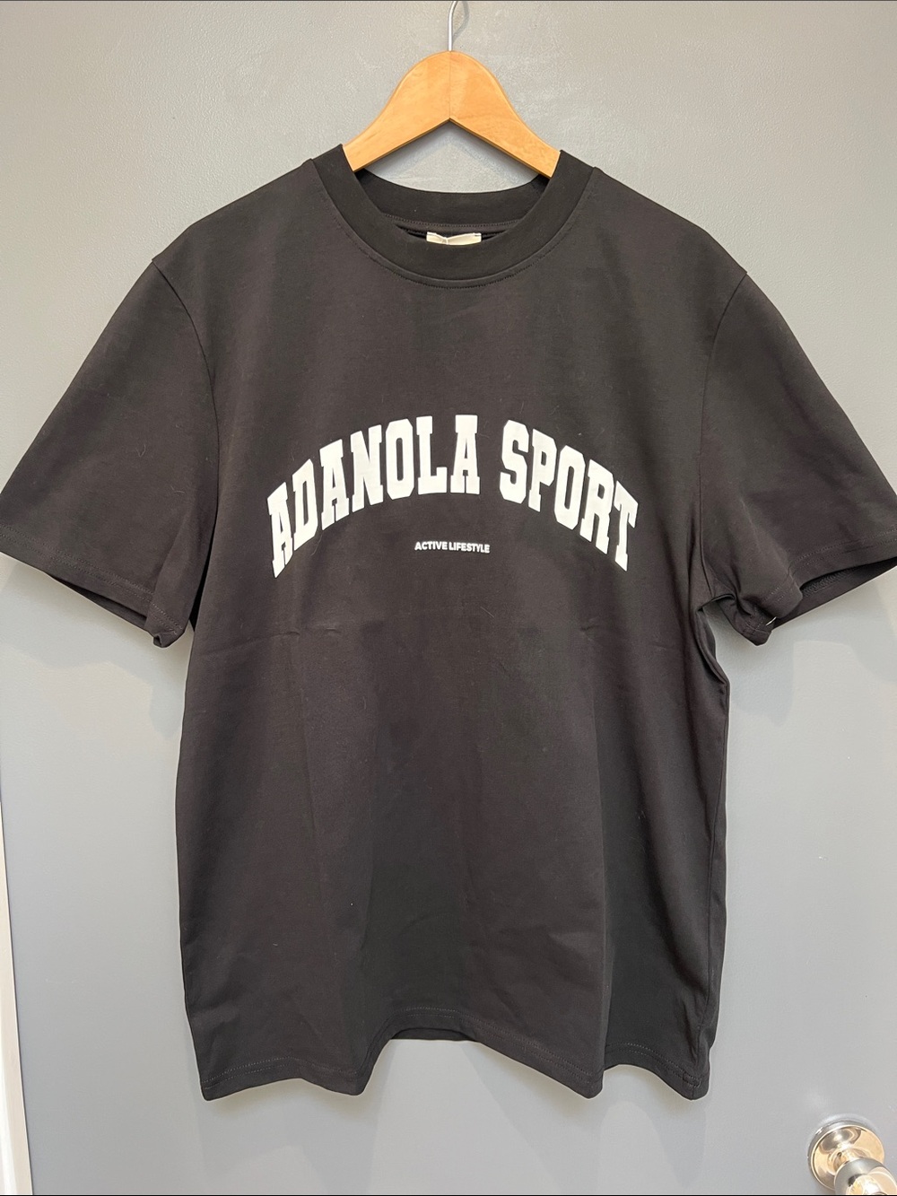 Adanola Black 'Adanola Sport' Graphic Tee